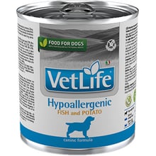 Влажный лечебный корм для собак Farmina Vet Life Hypoallergenic Fish & Potato при пищевой аллергии с рыбой и картофелем 300 г (166?137): Тип Влажный корм