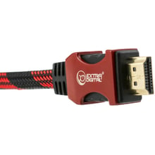 Кабель і перехідник Extradigital HDMI to HDMI, 1.5m, v2.0, 28 AWG, Gold, Nylon, Hi-Speed (KBH1633): Тип кабель