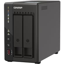 Сетевой накопитель (NAS) Qnap TS-253E-8G: Слоты для дисков 2 x 2,5" или 3,5" HDD/SSD, 2хM.2 2280 PCIe Gen 3 x2