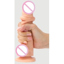 Реалістичний фалоімітатор Strap-On-Me Sliding Skin Realistic Dildo Vanille - XXL: Призначення Вагинальные