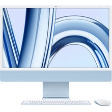 Компьютер Apple iMac M3 24" 512GB 10GPU Blue Custom (Z19K0001U) 2023: Экран 24" Retina 4.5K (4480x2520), с технологией True Tone