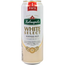 Пиво Kalnapilis White Select 0.568л ж/б (PLS4117): Объем, л 0.568