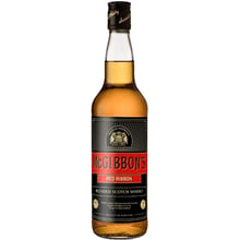 Виски McGibbons Red Ribbon Blended Scotch Whisky 3 yo 40% (0.7 л) (PLK5010327926438): Объем, л 0.7