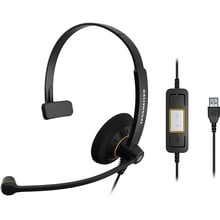 Навушники Sennheiser SC 30 USB ML Mono (1000550): Тип конструкції накладні