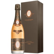 Шампанское Louis Roederer Cristal Rose Vintage Vinoteque 1999 Gift Box розовое сухое 0.75л (VTS1003992): Объем, л 0.75