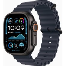 Apple Watch Ultra 2 GPS + Cellular 49mm Black Titanium Case with Navy Ocean Band: Розмір 49mm