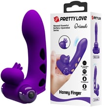 Клиторальный стимулятор на палец Pretty Love - Orlando Finger Violet, BI-014836-1: Для кого Унисекс