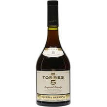 Бренди Torres 5 Solera Reserva 0.5л (DDSAT1A008): Объем, л 0.5