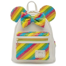 Рюкзак Loungefly Disney - Minnie Mouse Sequined Rainbow Mini Backpack (WDBK1659): Возрастная группа от 12 до 16 лет