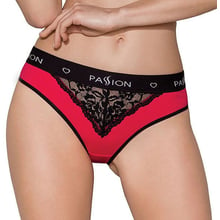 Трусики з широкою гумкою і мереживом Passion PS001 PANTIES red / black, size S: Для кого Для жінок