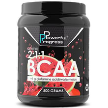 Амінокислота для спорту Powerful Progress BCAA 2: 1: 1 + Glutamine 500 g / 50 servings / Watermelon: Тип BCAA