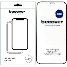 BeCover Tempered Glass 10D Black для iPhone 12 Pro (711512): Колір черный