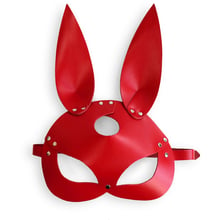 Кожаная маска Зайки Art of Sex - Bunny mask, красный: Производитель Art of Sex