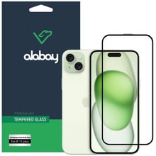 Аксесуар для iPhone Alabay Tempered Glass Dust-Proof Anti Static Black для iPhone 15 Plus: Колір чорний