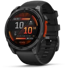 Смарт-часы Garmin Fenix 8 AMOLED 47mm Slate Grey with Black Silicone Band (010-02904-00): Дисплей 1.4" AMOLED (454x454) / Corning Gorilla Glass