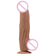 Фаллоимитатор LoveToy Sliding-Skin Dual Layer Dong 12" Brown: Назначение Вагинальные