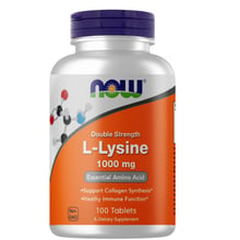 Амінокислота для спорту Now L-Lysine 1000 mg 100 tabs / 100 servings: Тип Лизин