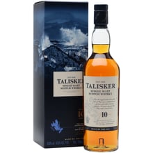 Виски Talisker 10 years old 0.7л, with box (BDA1WS-WSM070-011): Объем, л 0.7