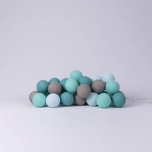 Гірлянда Cotton ball lights на 10 куль 2,7м, Mint: Тип Бавовняні кульки