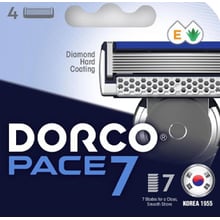 Dorco Pace 7 Сменные картриджи для системы 7 лезвий 4 шт.: Вид Сменные кассеты