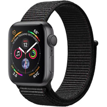 Apple Watch Series 4 40mm GPS Space Gray Aluminum Case with Black Sport Loop (MU672): Цвет серый (Space Gray)