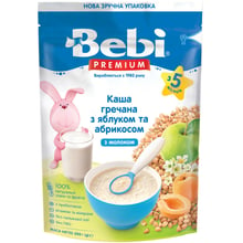 Каша молочна Bebi PREMIUM Гречана з яблуком та абрикосом 200 г (1105052): Тип Каши молочные