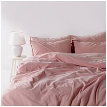 Комплект постельного белья SoundSleep Stonewash Adriatic pastel pink пастельно-розовый, Двуспальный евро (92370838): Материал хлопок, ранфорс