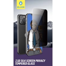 Захисне скло для iPhone Blueo Tempered Glass Silk Narrow Border 2.5D Privacy Black for iPhone 12 Pro Max (NPB14-6.7): Колір чорний