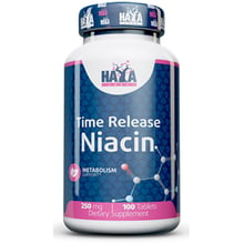 Haya Labs Niacin Time Release 250 мг Ніацин 100 таблеток: Тип Витамин B