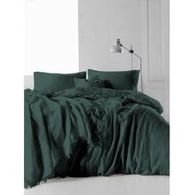 Комплект постельного белья SoundSleep MUSLIN Dark Green евро (93197670): Материал хлопок, ранфорс