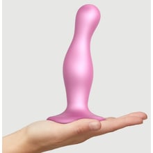 Фалоімітатор Strap-On-Me Dildo Plug Curvy M Rose Dragee Metallic: Призначення Вагинальные