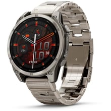 Смарт-годинник Garmin Fenix 8 AMOLED 47mm Sapphire Titanium with Vented Titanium Bracelet (010-02904-40): Дисплей 1.4" AMOLED (454x454) / Corning Gorilla Glass