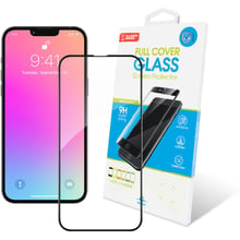 Аксесуар для iPhone Global Tempered Glass Full Glue Black for iPhone 14 Plus | 13 Pro Max: Колір чорний