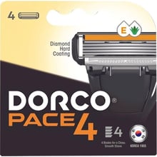 Dorco Pace4 Змінні картриджі для гоління чоловічі 4 шт.: Вид Сменные кассеты