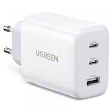 Зарядное устройство Ugreen Wall Charger 2хUSB-C+USB QC3.0 CD275 65W White (90496): Особенности Быстрая зарядка, USB-C, Power Delivery (PD)