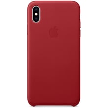 Аксесуар для iPhone Apple Leather Case (PRODUCT) Red (MRWQ2) for iPhone Xs Max: Колір червоний