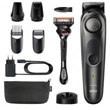 Машинка для стрижки (триммер) Braun BeardTrimmer BT7340: Зона применения Для тела, Для бороды, Для лица, Для окантовки