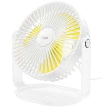 Вентилятор Hoco F14 multifunctional powerful desktop fan White: Мощность, Вт 5