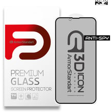 Аксесуар для iPhone ArmorStandart Tempered Glass 3D Icon Anti-spy Black (ARM60979) для iPhone 14 Plus | 13 Pro Max: Колір чорний