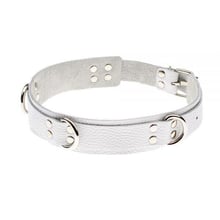 Ошейник Slave leather collar, white: Производитель sLash