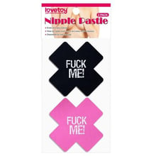 Украшения для сосков LoveToy Nipple Pastie Fuck Me (2 пари): Для кого Для женщин