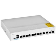 Сетевой коммутатор Cisco CBS250-8P-E-2G-EU: Порты только Gigabit Ethernet (10/100/1000)