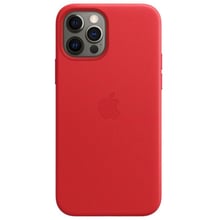 Чохол для iPhone Apple Leather Case with MagSafe (PRODUCT) Red (MHKJ3) for iPhone 12 Pro Max: Колір червоний