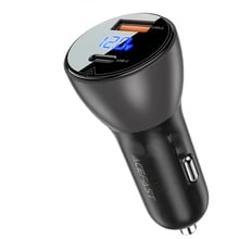 Зарядное устройство Acefast Car Charger USB+USB-C B6 63W Black: Особенности Быстрая зарядка, USB-C, Power Delivery (PD)