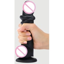 Реалістичний фалоімітатор Strap-On-Me Sliding Skin Realistic Dildo Black - XXL: Призначення Вагинальные