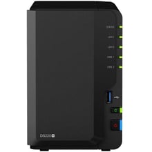 Мережевий накопичувач (NAS) Synology DS220+: Попередньо встановлені диски Нет