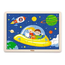 Деревянный пазл Viga Toys В космосе, 16 эл. (51457): Тип пазл