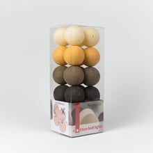 Гірлянда Cotton ball lights на 50 куль 7,5м, Clay: Тип Бавовняні кульки