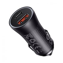 Зарядное устройство Baseus Car Charger USB+USB-C Golden Contactor 60W Black (CGJM000113): Особенности USB-C, Быстрая зарядка