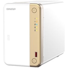 Сетевой накопитель (NAS) Qnap TS-262-4G: Слоты для дисков 2 x 2,5" или 3,5" HDD/SSD, 2хM.2 2280 PCIe Gen 3 x1